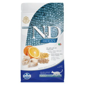 N&D Ocean Ancestral Grain Cod, Spelt, Oats & Orange Adult Cat